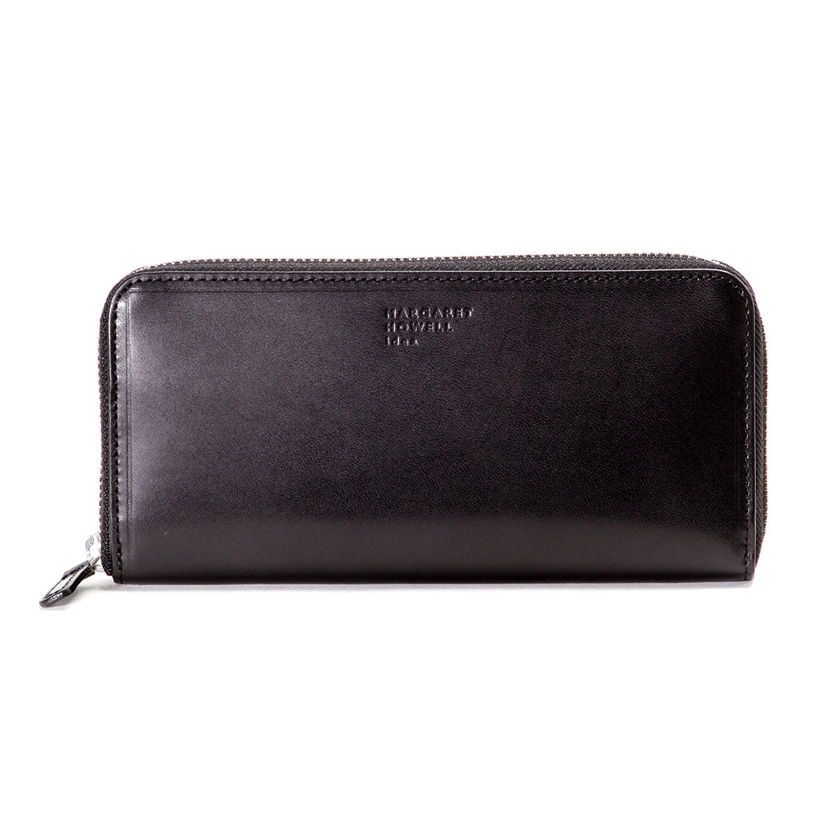 MARGARET HOWELL - Black leather travel wallet