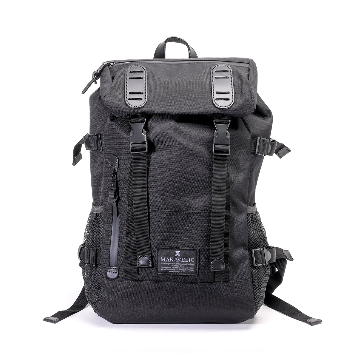 マキャベリック DOUBLE BELT ZONE MIX DAYPACK BLACKEDITION リュック BLACK EDITION  MAKAVELIC 3122-10106