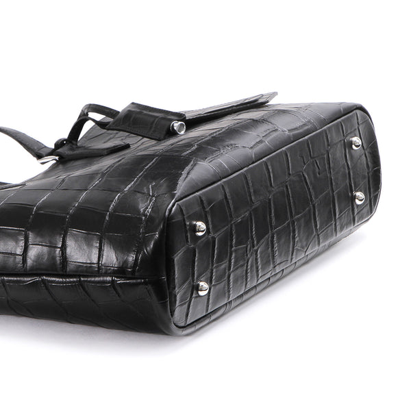 ペッレモルビダ リミテッドエディション トートバッグ 横型 クロコ型押し 撥水レザー  Colore Tote Bag PELLE MORBIDA PMO-ST007TE