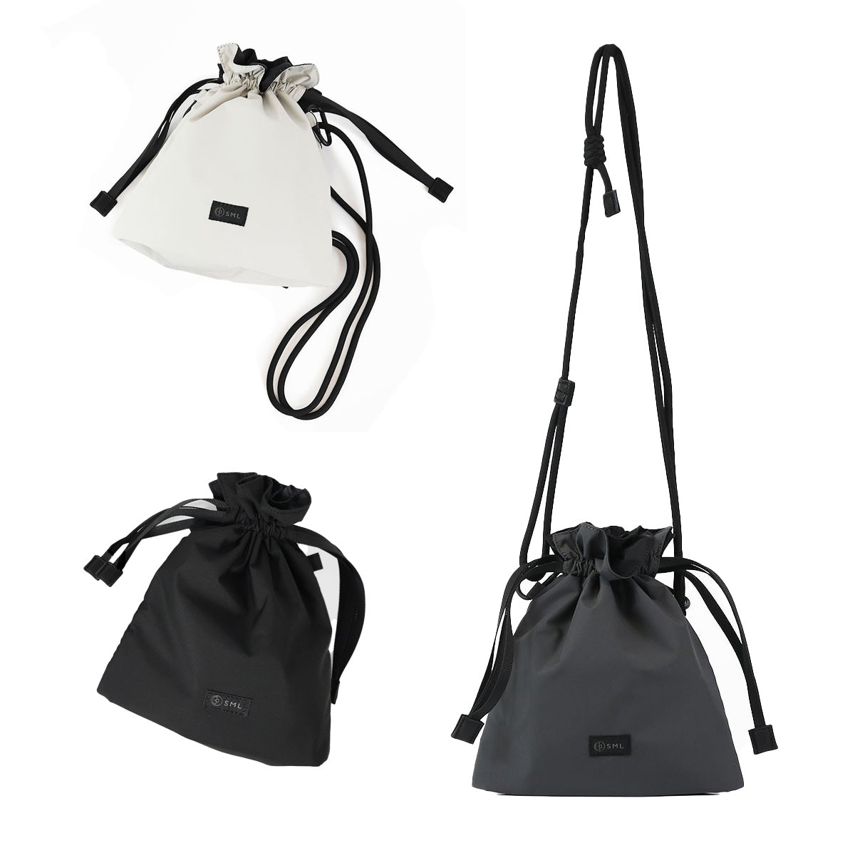 SML エスエムエル ショルダーバッグ MULTI POCKET DRAWSTRING S